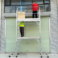 Échafaudage léger en fer, échelle pliante moderne, empilable, résistant à la corrosion, plateforme de travail haute résistance, charge maximale 300 kg, escalier