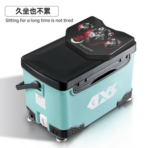 Chaise de pêche avec ventouse, coussin de siège en mousse à mémoire de forme élastique, noir, accessoire de pêche portable - Product Image 5