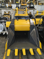 Godet broyeur hydraulique pour excavatrice, attache pour concassage de béton et de roche, idéal pour le recyclage des déchets de construction