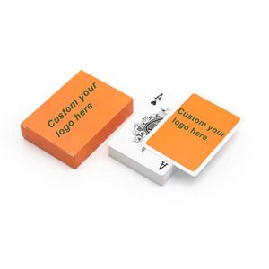 Custom Logo High Quality Smooth Plastic Waterproof Creative Durable Gold Plated <b>Poker</b> Playing Cards - Product Image 3