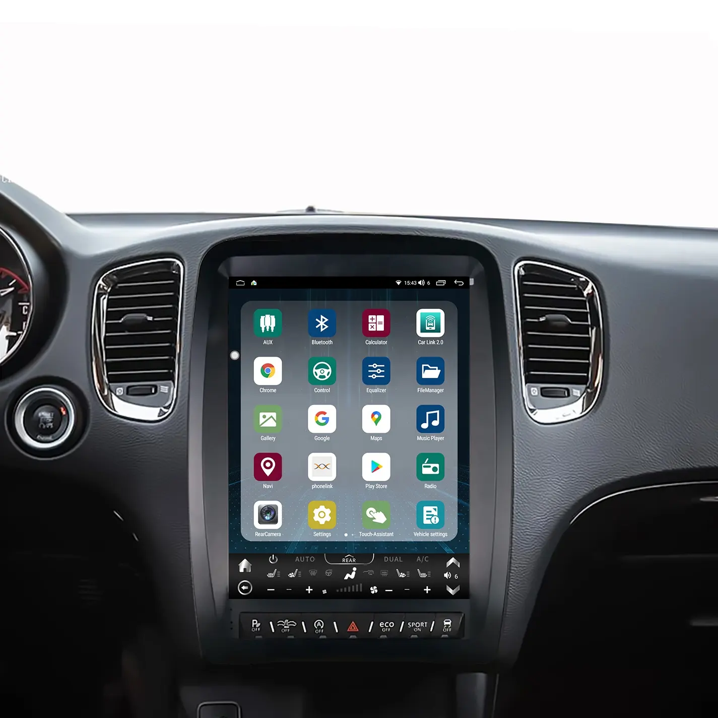 13 "Android Vertical pantalla táctil coche estéreo Gps navegación REPRODUCTOR DE DVD para Dodge Durango 2011 - 2020 Tesla radio