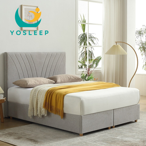 Hiện đại Ý phong cách nội thất phòng ngủ sang trọng vải KHÁCH SẠN CĂN HỘ giường với đầu giường thiết kế Nữ Hoàng Vua GIƯỜNG KHUNG với lưu trữ - Product Image 2