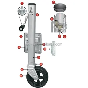 Side Mount Trailer Screw Manual Mechanical Jack Manufacturer