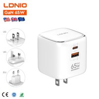 LDNIO Chargeur Super Rapide 65W GaN Multi PD USB Type CCargadores Para Celular Chargeur Macbook Chargeur de Téléphone Adaptateurs pour Téléphone