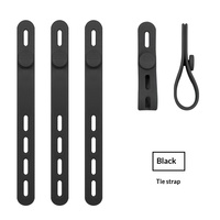 Organisateur de câbles en PVC réglable et réutilisable, minimaliste, pour câbles de données et écouteurs