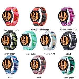 Tali Camo 20mm 22mm untuk jam tangan Huawei, tali jam tangan 4/<span class=keywords><strong>3</strong></span>/GT3 Pro untuk jam Samsung Galaxy, tali jam tangan nilon - Product Image 2