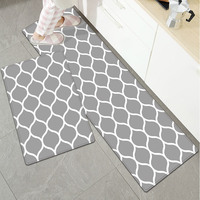 Vente en gros tapis de cuisine en cuir personnalisé résistant à l'usure anti-fatigue confort imperméable antidérapant tapis de cuisine