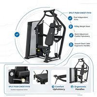 Machine de musculation professionnelle Velos FH10B en acier réglable pour press à la poitrine assis, mouvement indépendant, usage commercial, durable pour salle de sport