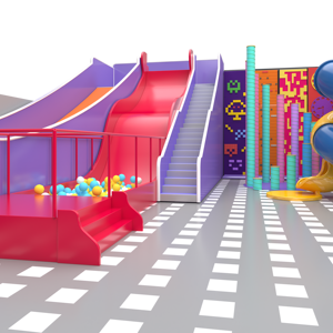 Aoleao - Solución Personalizada de Parque Infantil Interior de Gran Escala (1300 m²) y Múltiples Instalaciones para Espacios Comerciales, Certificado CE TUV - Product Image 4