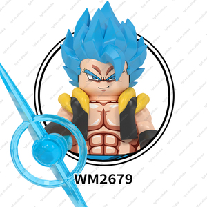WM block Dragones Master <span class=keywords><strong>Roshi</strong></span> Goku Jiren Gogeta Ball Anime juguetes mini giocattoli set di blocchi di costruzione giocattoli per bambini WM6178 - Product Image 5