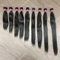Cheveux bruts brésiliens vierges à cuticules alignées, vente en gros de paquets de cheveux humains vendeur de cheveux vierges, paquets de cheveux brésiliens vierges de vison brut