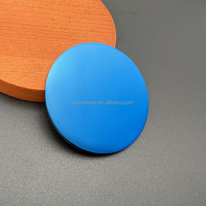 Pièces de monnaie en acier inoxydable antirouille de 40 mm de diamètre, pièces de monnaie vierges pour la gravure, disque bleu durable - Product Image 1