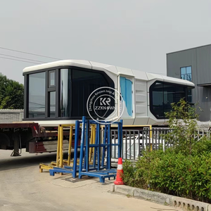 Casas Modulares Prefabricadas de Dos Pisos 2025, Personalizadas, Impermeables, Diseño Moderno, Cabañas Tipo Cápsula para Oficina - Product Image 2