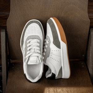 Zapatos de Cuero de Diseño Retro de Alta Gama, Zapatillas Casuales de Piel de Vacuno de Primera Calidad para Hombre, Zapatos Deportivos Blancos - Product Image 2