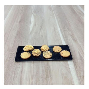 <span class=keywords><strong>Assiette</strong></span> rectangulaire en <span class=keywords><strong>ardoise</strong></span> de dîner en <span class=keywords><strong>plastique</strong></span> de couleur noire <span class=keywords><strong>assiette</strong></span> en mélamine de plus grande taille - Product Image 6