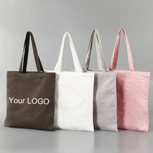 Sac fourre-tout personnalisé en toile de coton, sac de shopping en toile vierge, sac fourre-tout en toile avec logo personnalisé - Product Image 3