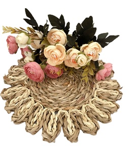 Hot Selling from Vietnam Seagrass <b>Placemat</b> and Coaster Set Handcrafted <b>Glass</b> Tabletop Accessories - Product Image 1