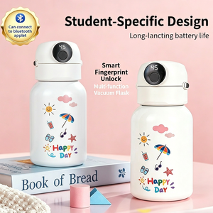 Gourde Intelligente pour Enfants, Idéale pour l'École et le Bureau, avec Verrouillage par Empreinte Digitale, Surveillance du Niveau d'Eau, Rappel d'Hydratation – Sérénité des <span class=keywords><strong>Parents</strong></span> Assurée - Product Image 1