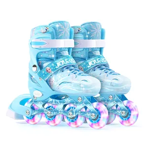 迪士尼新款高端旱冰鞋四轮旱冰鞋直排轮滑鞋