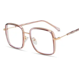Yeni kadın occhiali vista TR90 kare metal 2011 vogue optik gözlük çerçevesi merk bril anti mavi ışık çerçeveleri optik lensler