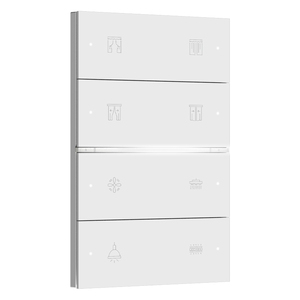 Nhà khách sạn chúng tôi tiêu chuẩn RS485 thông minh chuyển đổi ánh sáng 12V-24V DC PC chất liệu bảng điều chỉnh chuyển đổi Trắng/Xám/Champagne chuyển đổi cuộc sống thông minh - Product Image 1