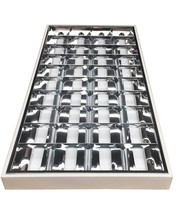 300x1200, 600x1200, 600x600, 595x595, Grille, troffe, persienne, lampe encastrée, T5, T8, LED, luminaires