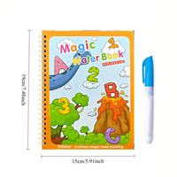 Cahier de dessin d'eau magique coloré B6 papier à spirale livre de coloriage éducatif stylo jouets d'apprentissage amusants pour les cadeaux d'anniversaire des enfants