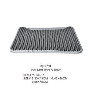 <span class=keywords><strong>Fond</strong></span> antidérapant nettoyage facile tapis de litière pour chat <span class=keywords><strong>Double</strong></span> couche étanche à l'urine tapis de piégeage tapis de litière pour chat - Product Image 6