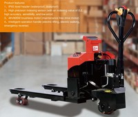 Transpalette Électrique HZHI avec Batterie Lithium-Ion, Propulsion Arrière, Balance Intégrée Précision 0,2 kg pour Logistique Express Intégrée