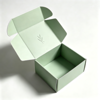Boîte d'emballage pour vêtements en carton ondulé personnalisée en gros, impression recto-verso avec laminage mat et doublure en mousse