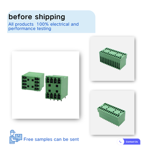 Bloque de Terminales PCB de Doble Fila <span class=keywords><strong>AOSO</strong></span> FPH1.5-350 381-00 de 3.5mm, Aleación de Cobre, 300V 8A, Conector de Cableado Enchufable MCD1.5-G1 - Product Image 2