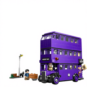 Set de Construcción de Transporte Mágico Serie 403, Autobús de Tres Pisos Morado, Juguete de Construcción de 403 Piezas, Regalo Creativo para Niños de 8+ Años - Product Image 2