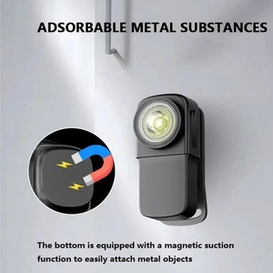 <span class=keywords><strong>Linterna</strong></span> LED portátil EDC, mini <span class=keywords><strong>linterna</strong></span> con clip, luz de trabajo magnética recargable, resistente al agua, equipo de supervivencia para exteriores - Product Image 4