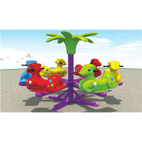Chaises pivotantes pour enfants à huit places, manège amusant, équipement d'amusement extérieur pour l'école, couleur personnalisée, garantie d'un an