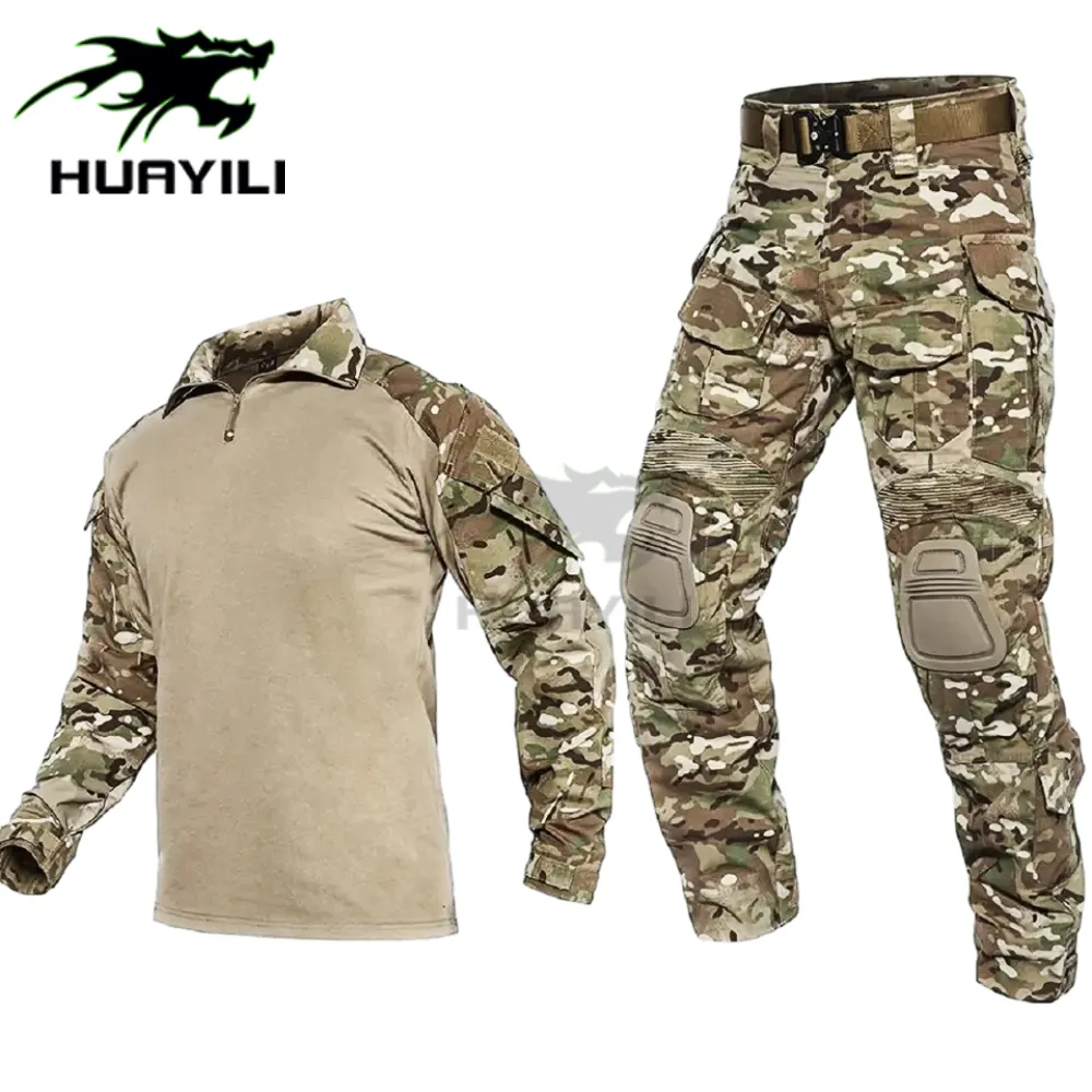 Huayili G3 uniforme mimetica vestito alpinismo all'aperto uniforme Set caccia abbigliamento mimetico uniforme mimetica