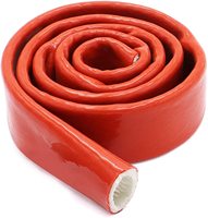 Gaine thermique en fibre de verre enduite de silicone pour la protection des conduites de carburant, hydrauliques et d'huile