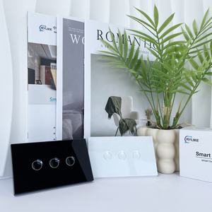 미국 AU 표준 알루미늄 프레임 터치 스크린 유리 패널 스마트 스위치 SAA 승인 Tuya 앱 WiFi 제어 조명 스위치 - Product Image 5