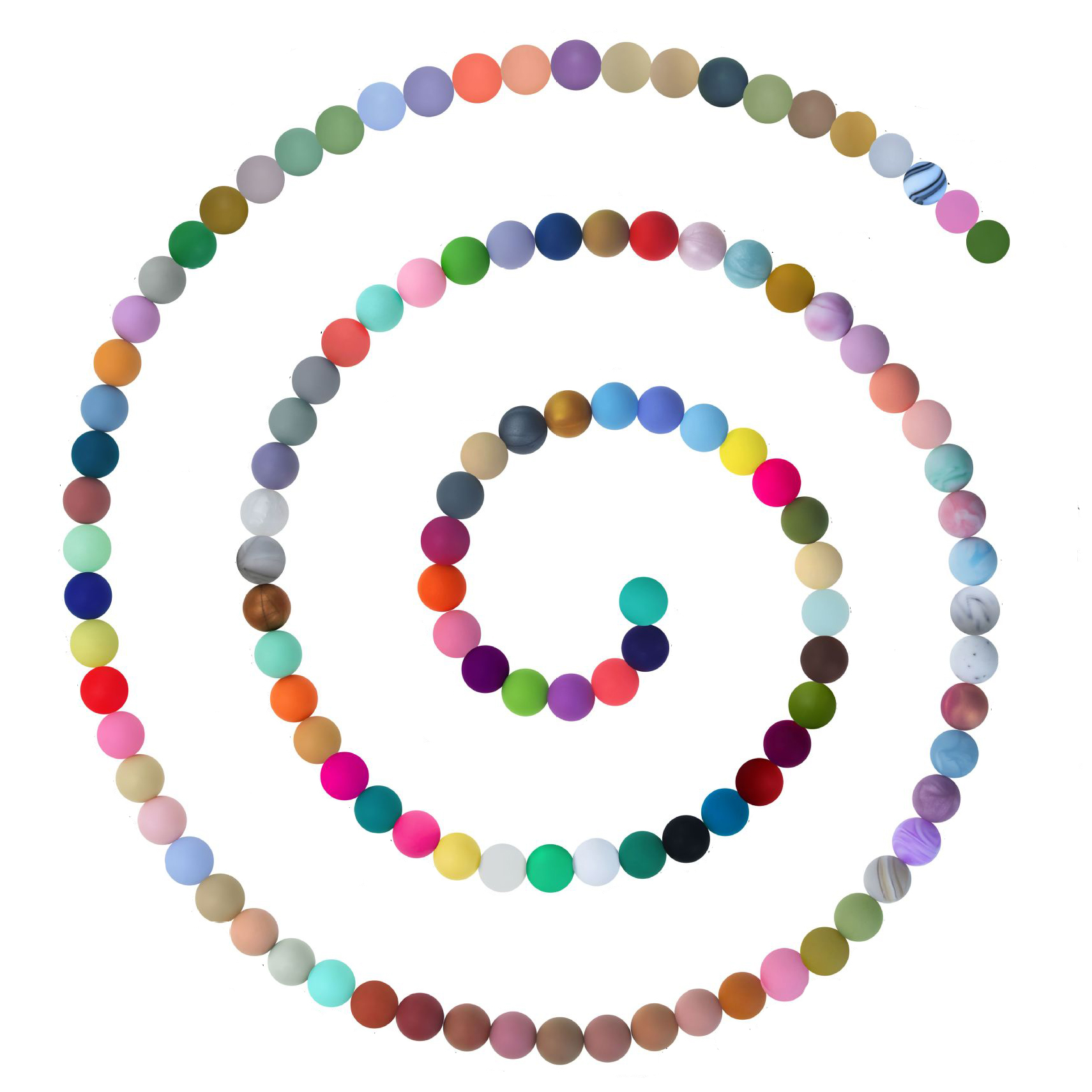 Смешанные Цвета Массовая пищевого класса BPA бесплатные Силиконовые Бусины 9 мм/12 мм/15 мм для прорезывания зубов, силиконовые шарики принт бусины для самостоятельного изготовления ювелирных украшений