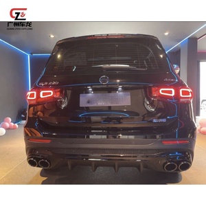 PP matériel AMG45 style voiture arrière diffuseur lèvre Kits silencieux échappement pour Benz GLB classe GLB200 GLB180 GLB250 2020-2022 voiture Bodykit - Product Image 6