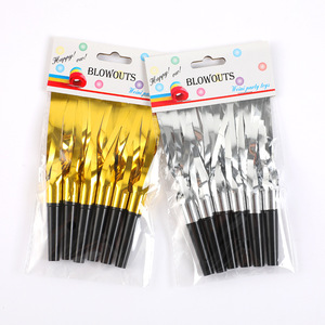 6 cái/túi noisemaker lá Rèm thổi rồng sinh nhật Nguồn cung cấp bên 2023 năm mới Eve Nguồn cung cấp bên - Product Image 5