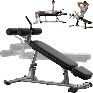 CZFIT Banco de Fitness de Alta Resistencia para <span class=keywords><strong>Abdominales</strong></span>, Inclinación y Declinación, Plegable, Ajustable, para Uso Doméstico - Product Image 1