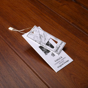 Etiqueta colgante de pantalones vaqueros reciclados de lujo, etiqueta de papel en relieve impresa personalizada, logotipo propio, marca, borde cortado con láser, etiqueta colgante de ropa para ropa - Product Image 4