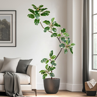 Arbre artificiel Ficus Religiosa de haute qualité pour décoration intérieure et extérieure, vente chaude, prix d'usine, plante artificielle en plastique pour jardin