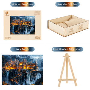 Puzzle Magic City en carton imprimé en couleur, puzzle en bois pour enfants, cadeaux - Product Image 2