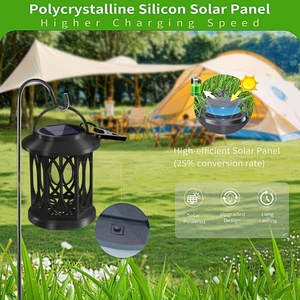 Lampe solaire LED à effet flamme JIUAN moderne pour usage extérieur en jardin, haute luminosité, éclairage blanc chaud projeté, économie d'énergie, IP65 - Product Image 4