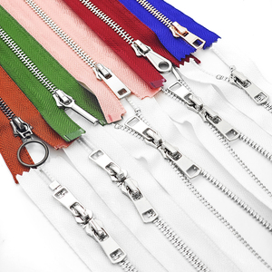 Fermetures éclair métalliques à double glissière Séparateur bidirectionnel fermeture à glissière pour sweat à capuche Custom 10 # Brass Roll Jacket Bag Metal Zip Metal Zippers - Product Image 4