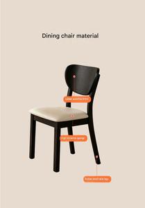 Sedia <span class=keywords><strong>da</strong></span> Pranzo Moderna <span class=keywords><strong>in</strong></span> <span class=keywords><strong>Legno</strong></span> Massello con Seduta Imbottita, Sedia <span class=keywords><strong>da</strong></span> <span class=keywords><strong>Cucina</strong></span> <span class=keywords><strong>in</strong></span> Stile Nordico per Ristoranti, Caffè, Hotel e Arredamento Domestico - Product Image 4