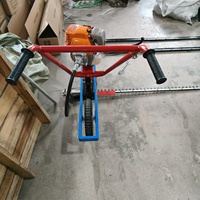 Tondeuse à gazon thermique 4 temps à poussée manuelle pour usage agricole et jardinage, lame de 1,3 m pour herbe et blé, construction robuste, facile à utiliser