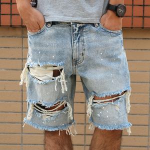 Nuevos Pantalones Cortos de Mezclilla Rasgados para Hombre, Moda Casual, Ropa de Marca, Shorts de Verano Transpirables - Product Image 2