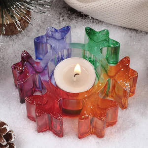 Giáng Sinh Cây Nến Chủ DIY Khuôn Bông Tuyết Silicone Nến Nhựa Thạch Cao Đúc Trang Trí Làm Khuôn Túi Bánh Công Cụ - Product Image 5